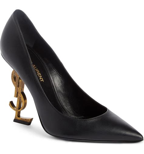 ysl heals black|YSL closed toe heels.